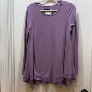 Lilac long sleeve tunic